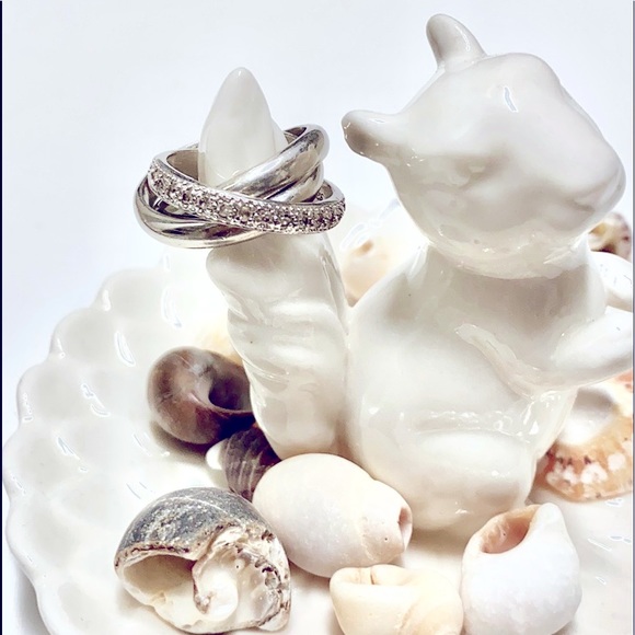 Sterling Silver Interlocking Rings - Picture 6 of 8